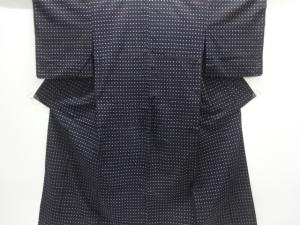 アンティーク　木綿本場久留米絣　十字絣単衣着物